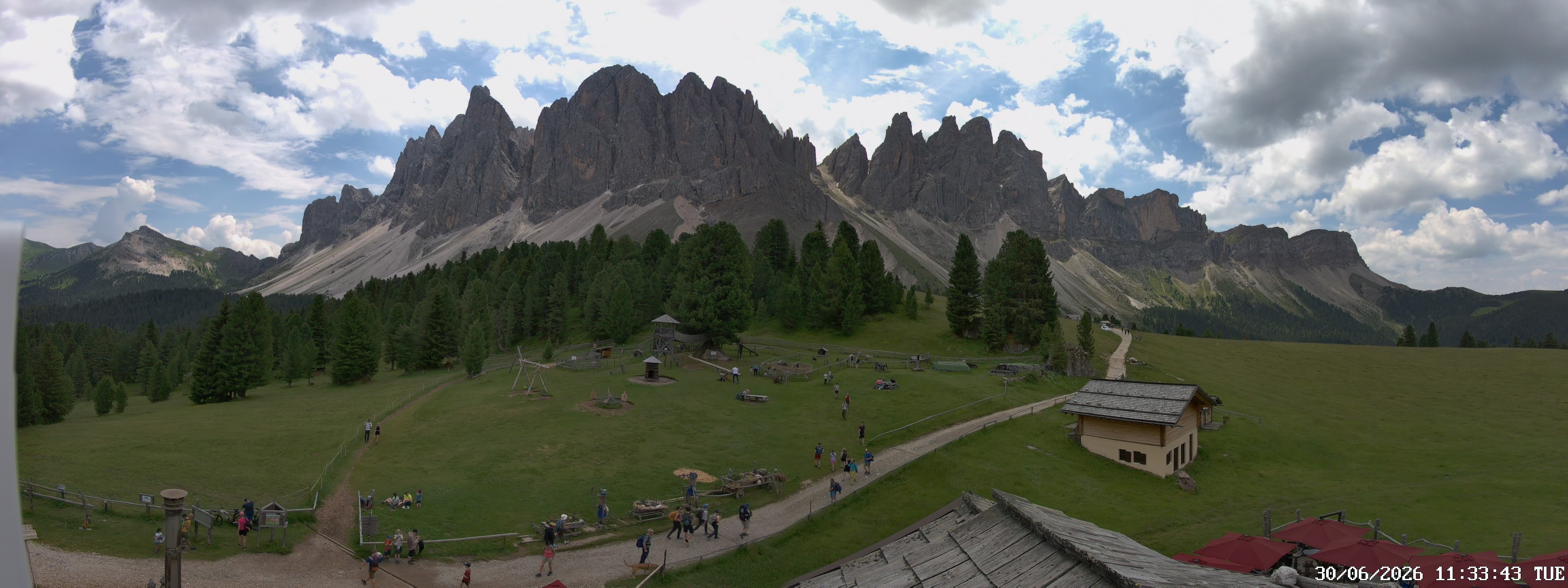 Archiv Foto Webcam Geislerspitzen - Blick von der Geisleralm
