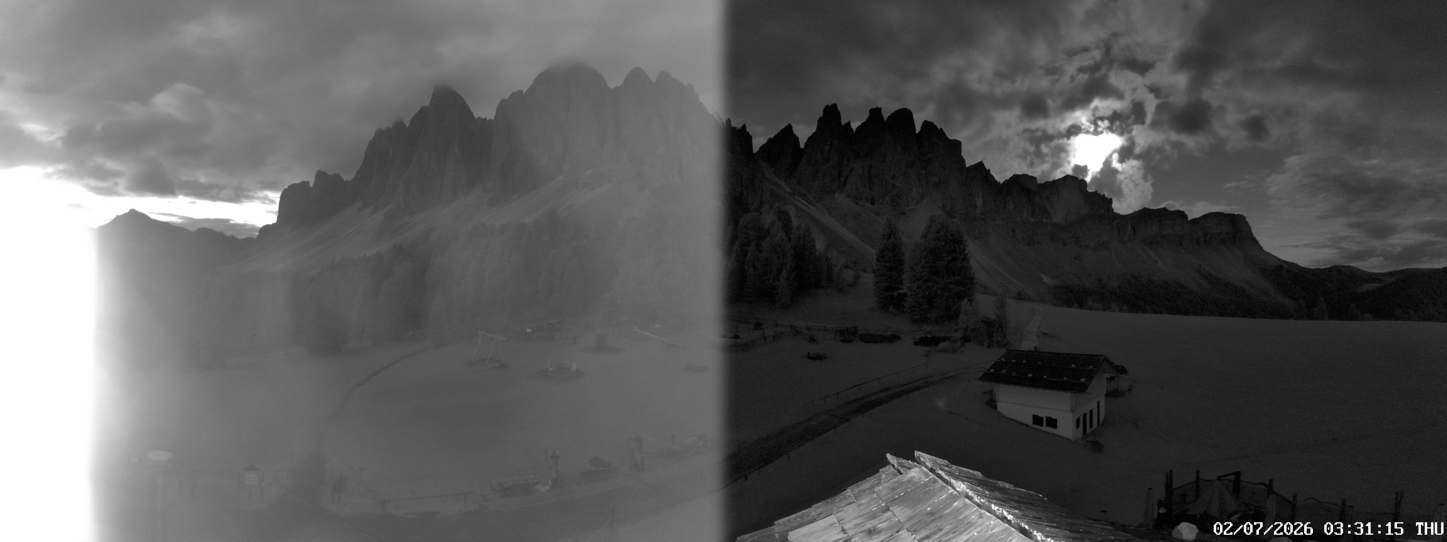 Archiv Foto Webcam Geislerspitzen - Blick von der Geisleralm