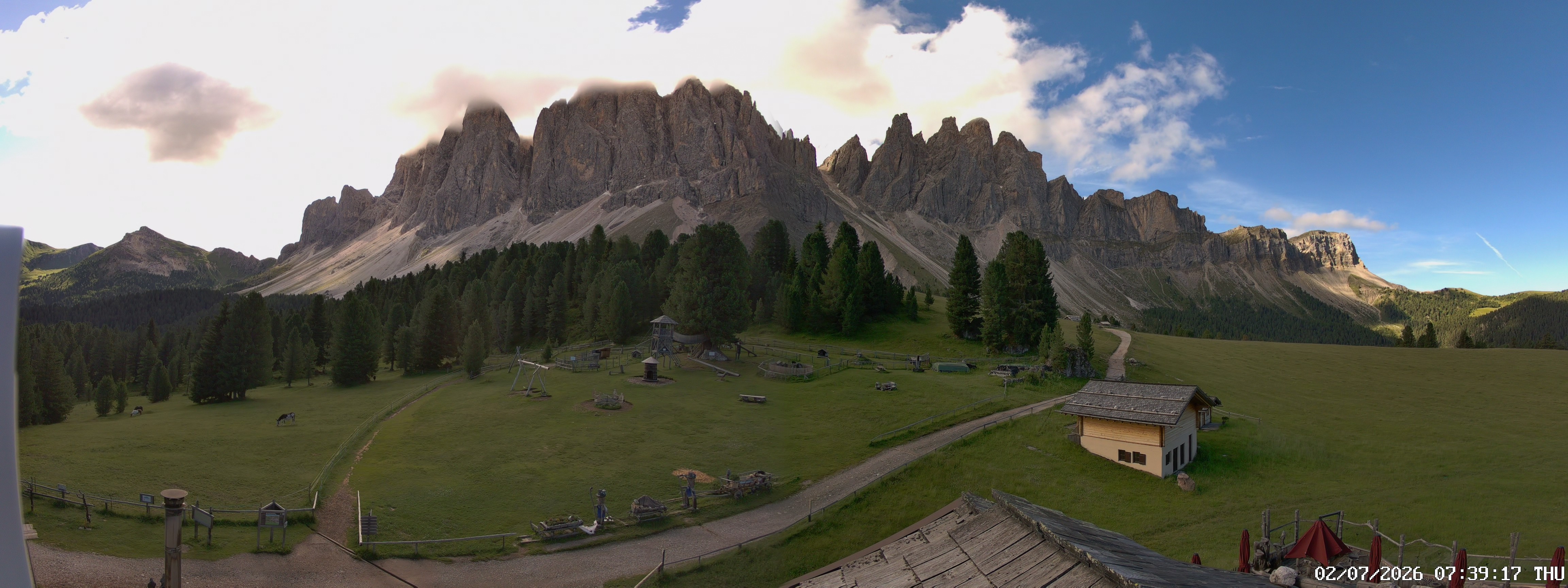 Archiv Foto Webcam Geislerspitzen - Blick von der Geisleralm