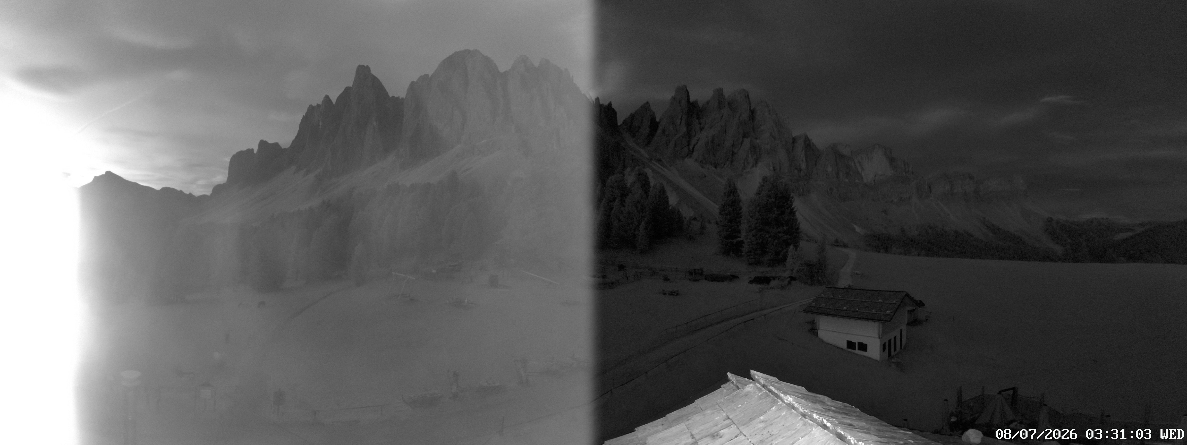 Archiv Foto Webcam Geislerspitzen - Blick von der Geisleralm