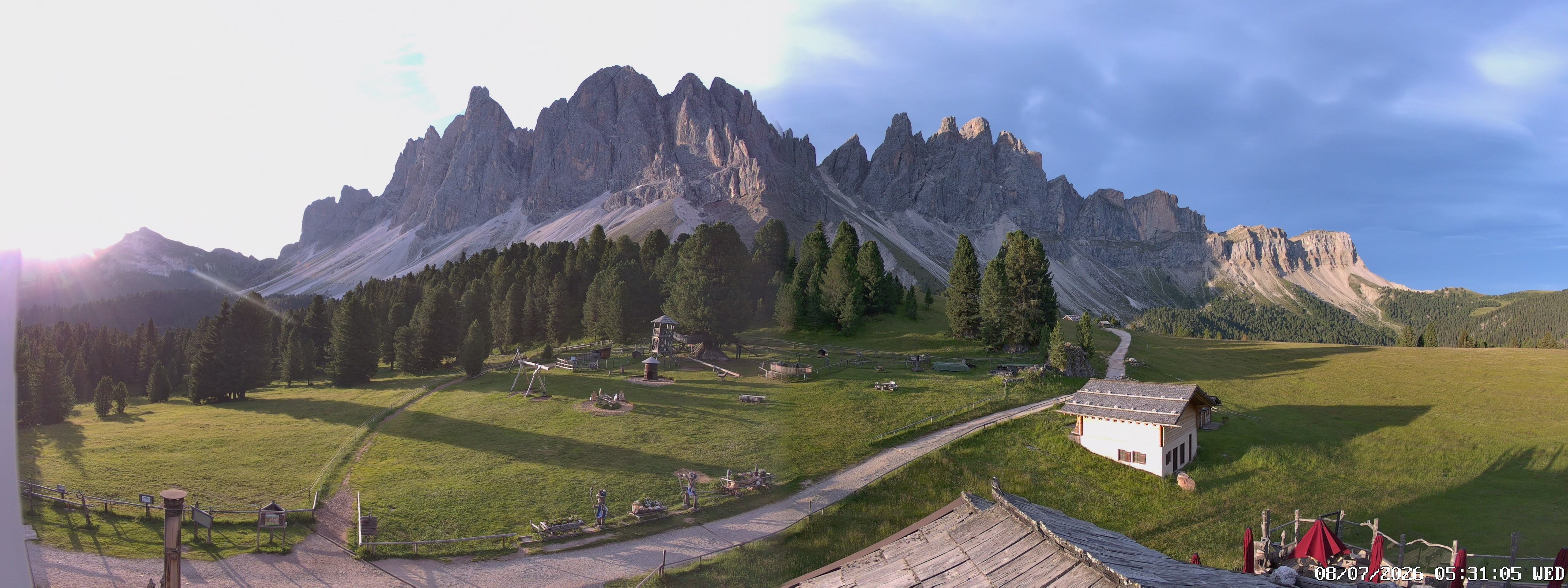 Archiv Foto Webcam Geislerspitzen - Blick von der Geisleralm
