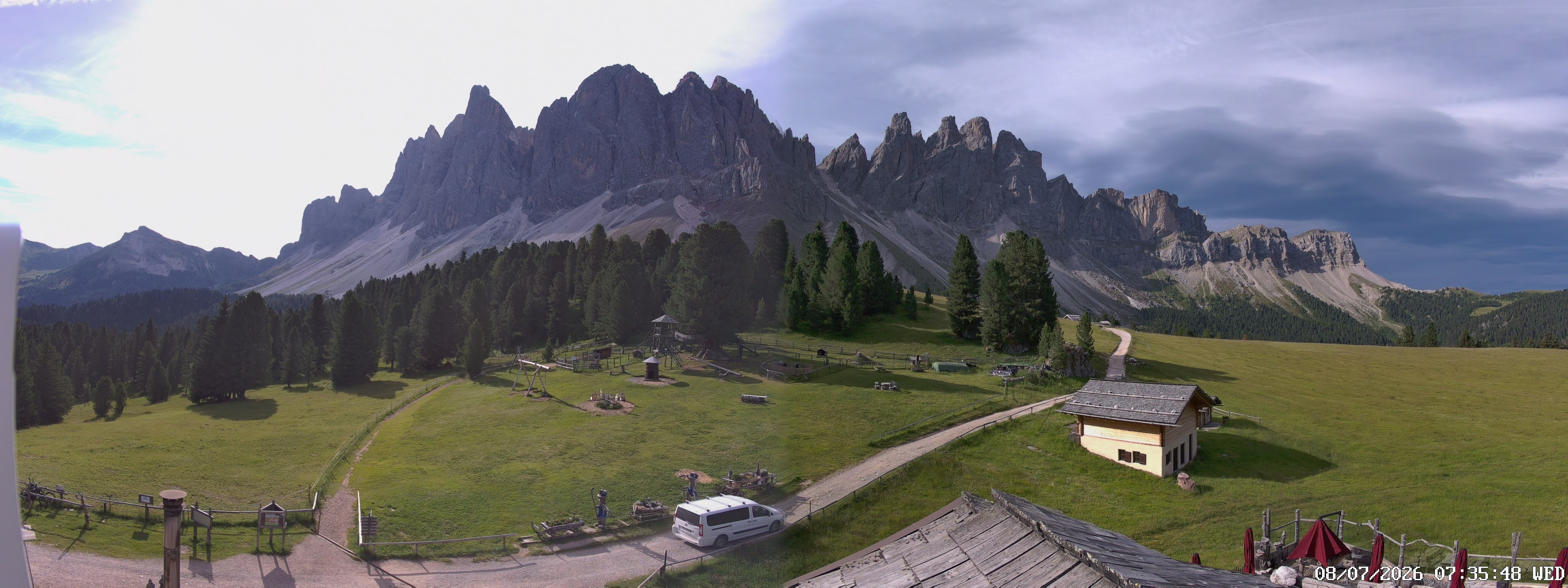 Archiv Foto Webcam Geislerspitzen - Blick von der Geisleralm
