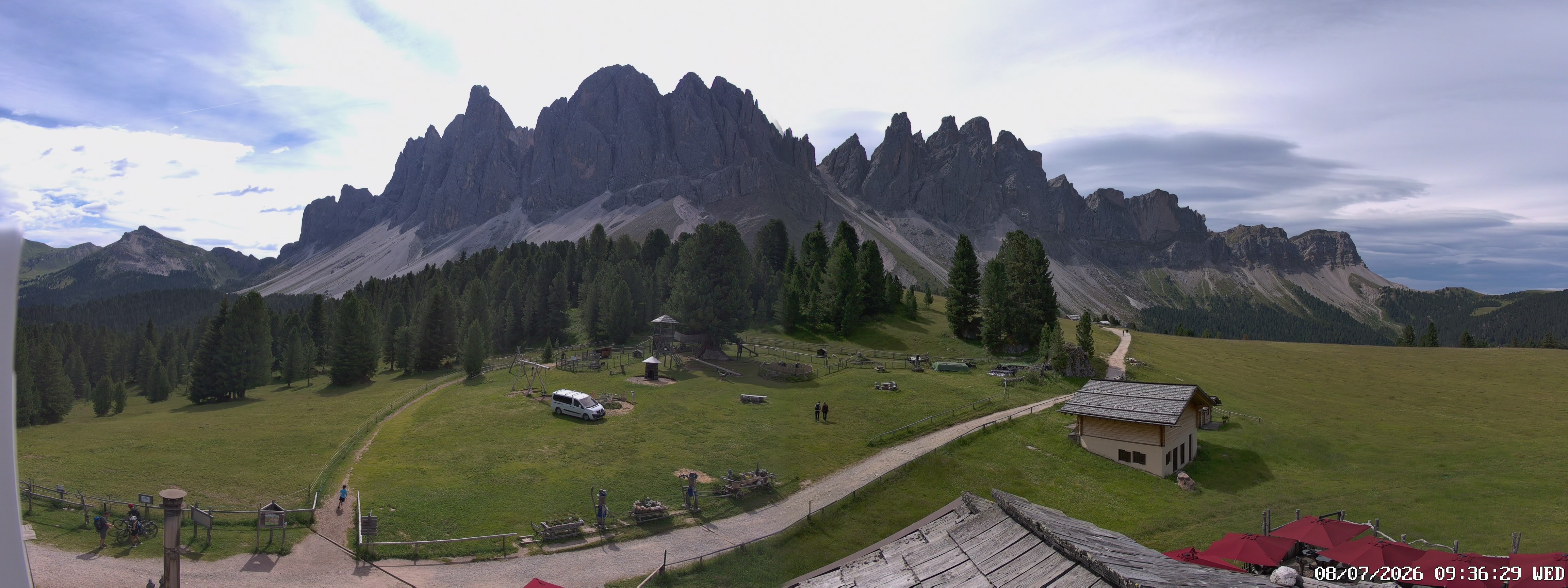 Archiv Foto Webcam Geislerspitzen - Blick von der Geisleralm