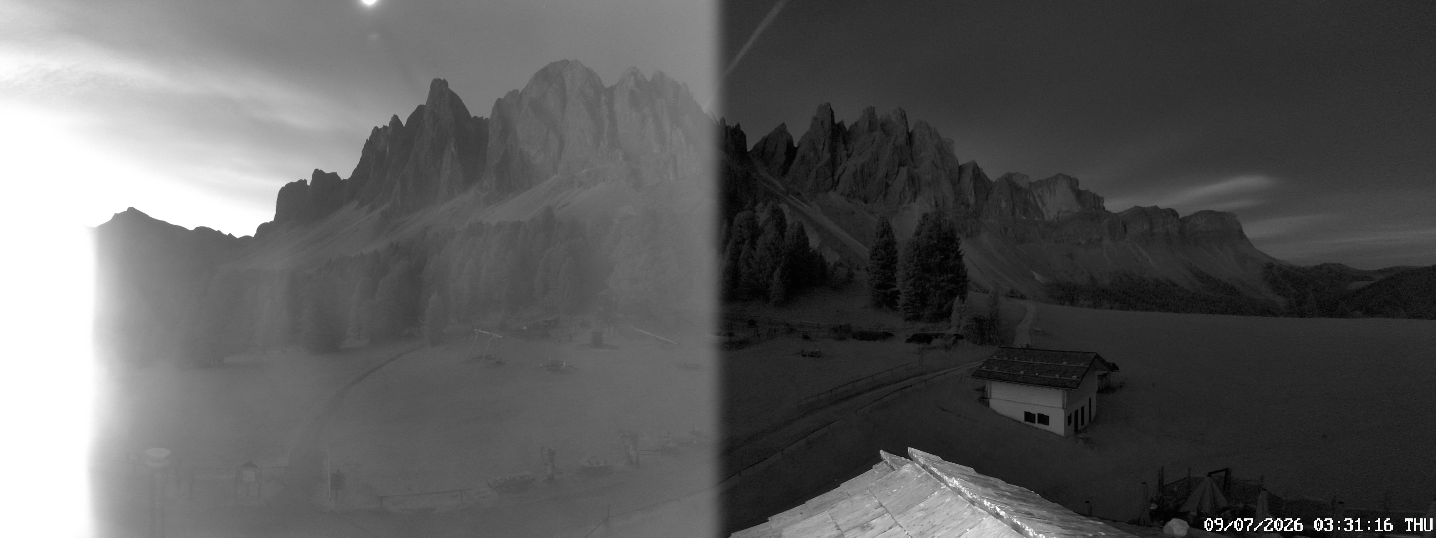 Archiv Foto Webcam Geislerspitzen - Blick von der Geisleralm