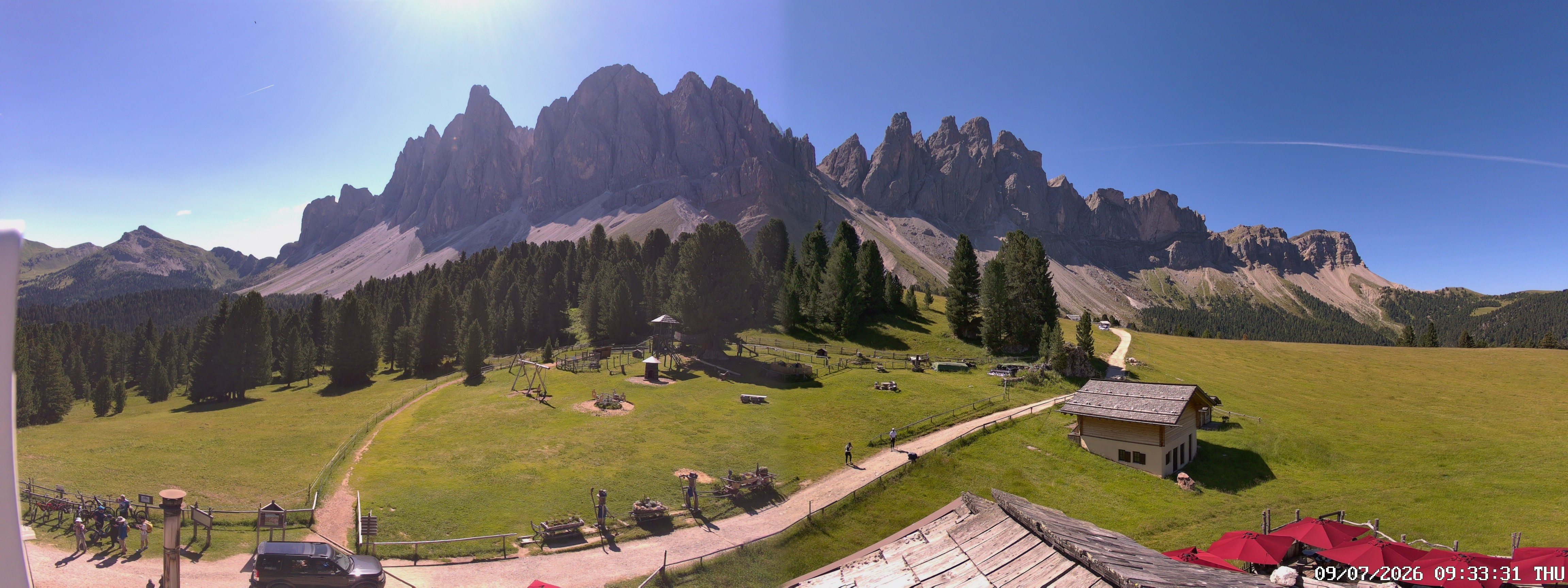 Archiv Foto Webcam Geislerspitzen - Blick von der Geisleralm