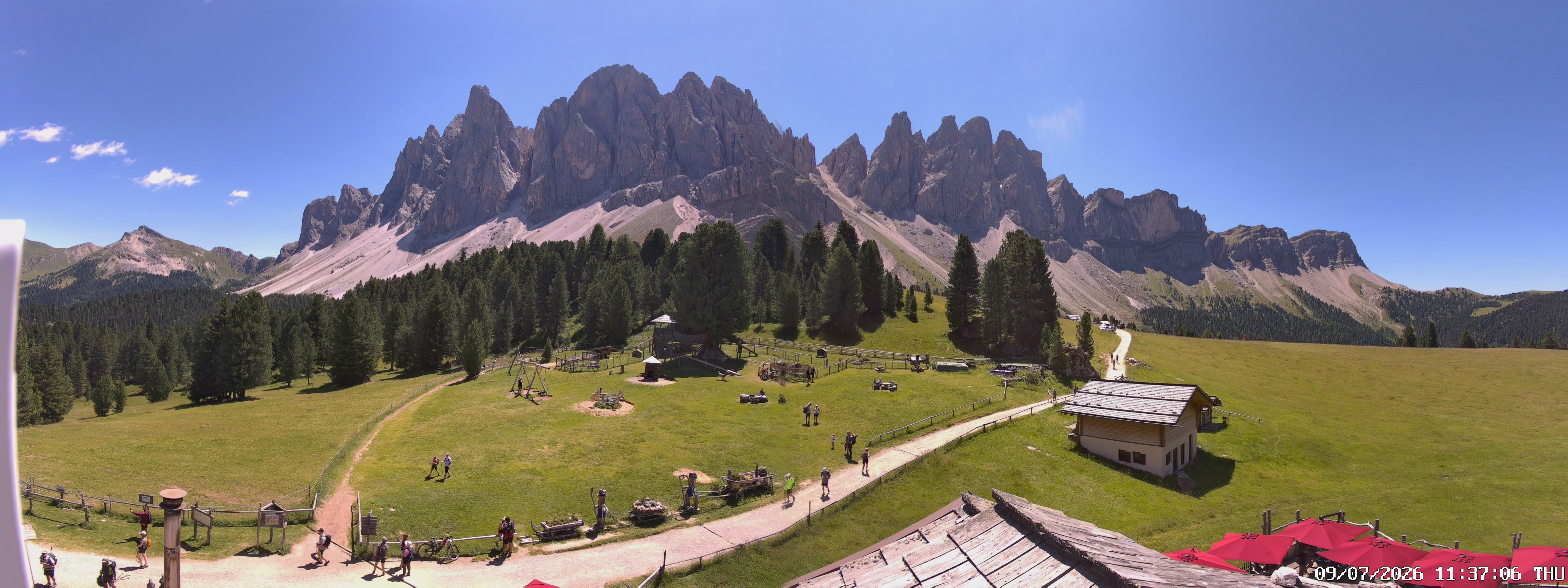 Archiv Foto Webcam Geislerspitzen - Blick von der Geisleralm
