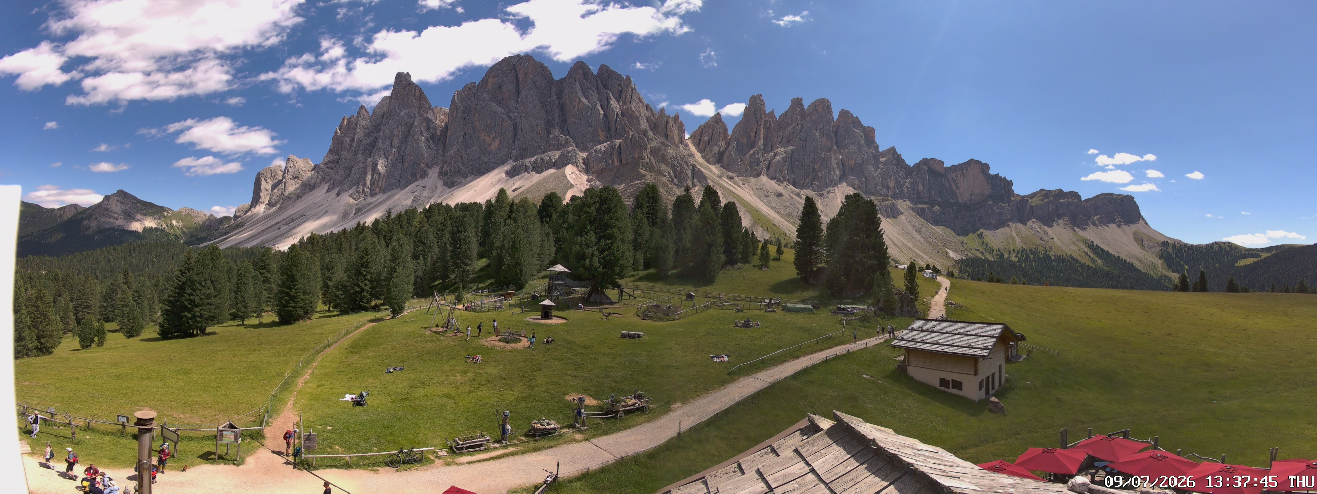Archiv Foto Webcam Geislerspitzen - Blick von der Geisleralm