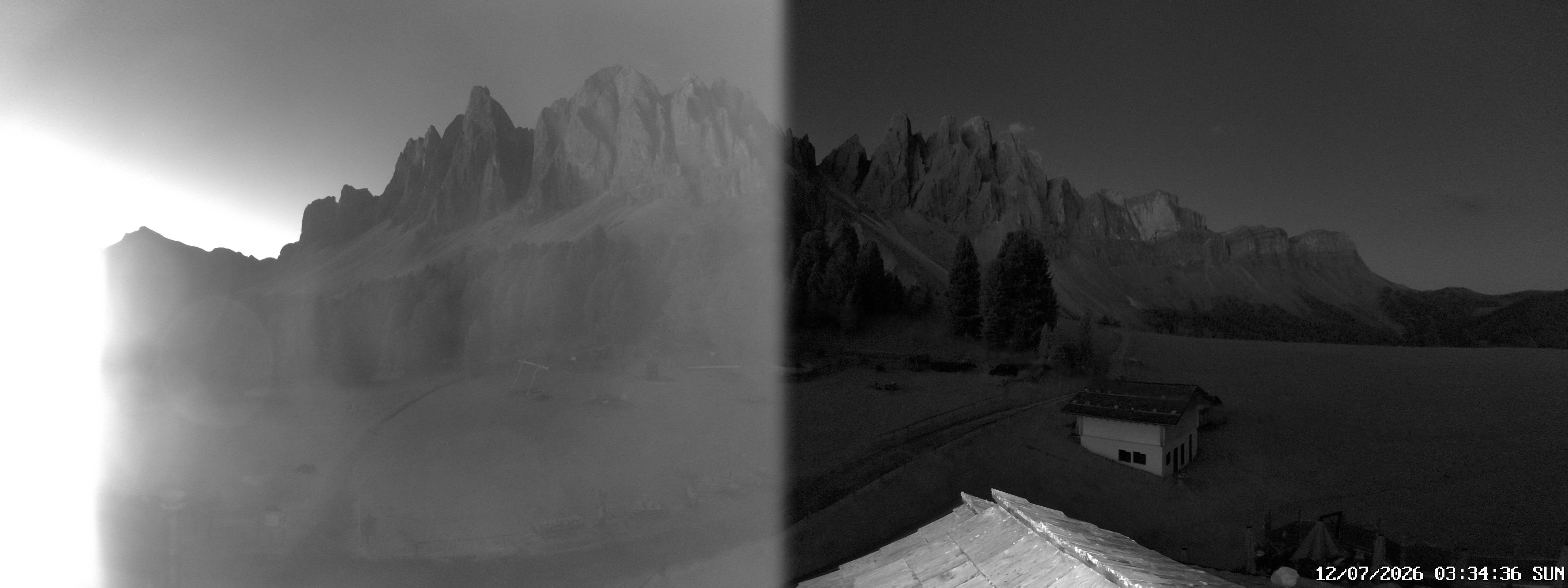 Archived image Webcam Mountain Hut Geisleralm - View to Geislerspitzen