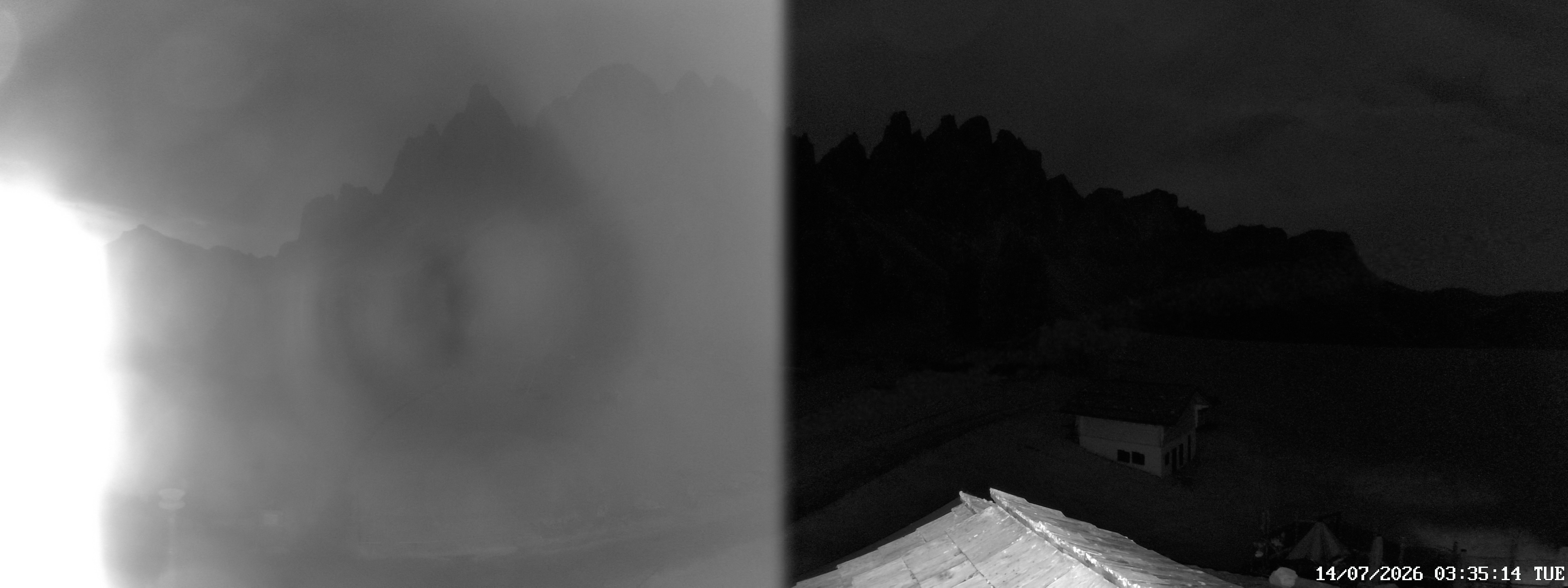 Archived image Webcam Mountain Hut Geisleralm - View to Geislerspitzen