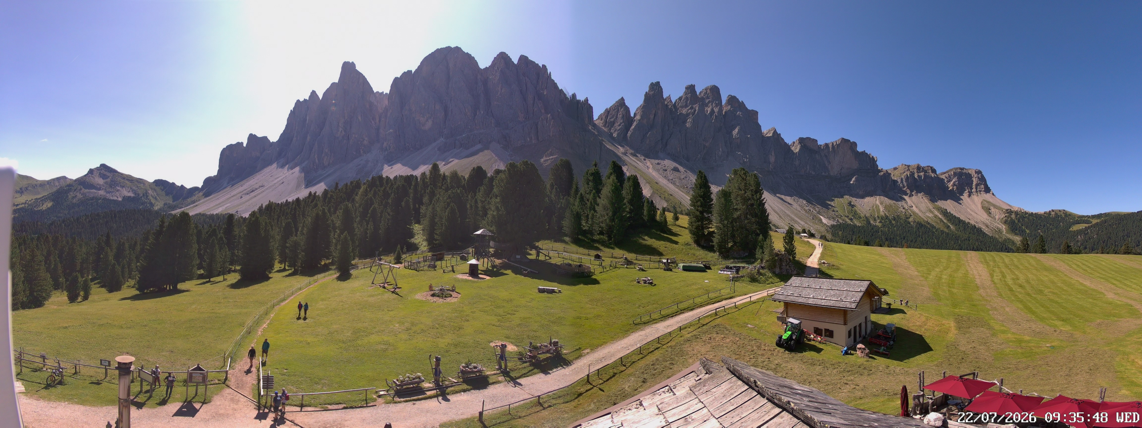 Archiv Foto Webcam Geislerspitzen - Blick von der Geisleralm