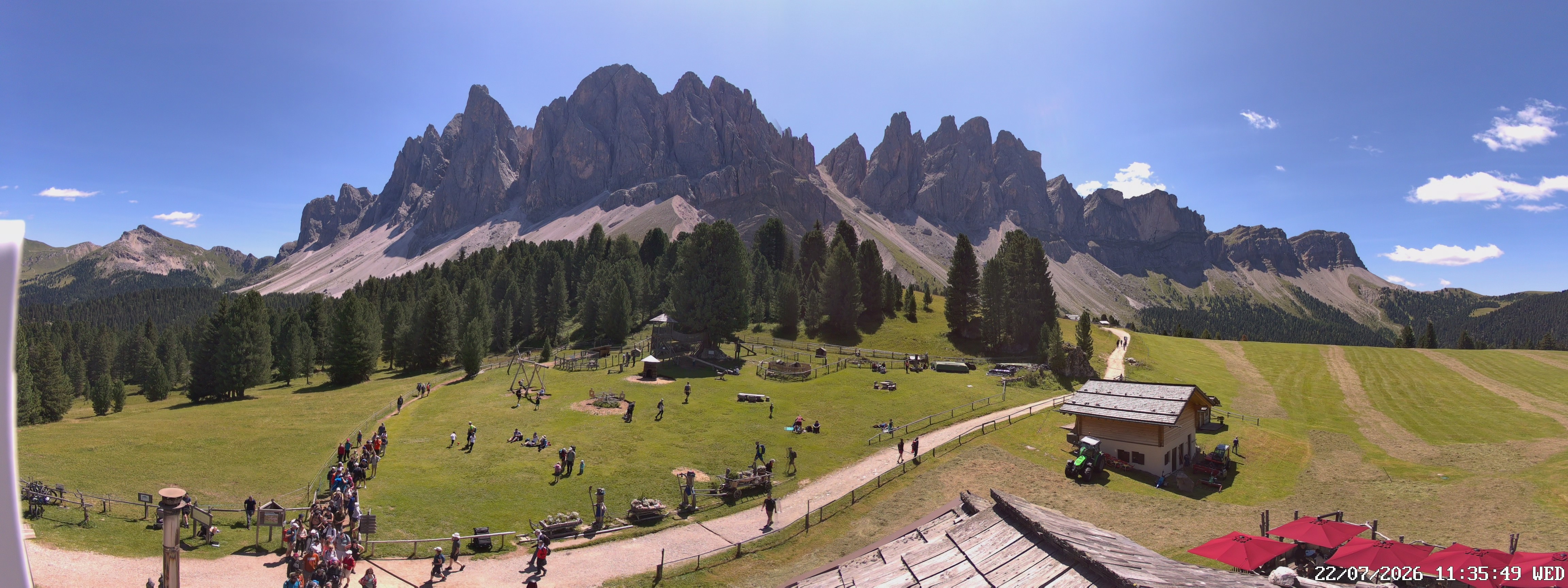 Archiv Foto Webcam Geislerspitzen - Blick von der Geisleralm