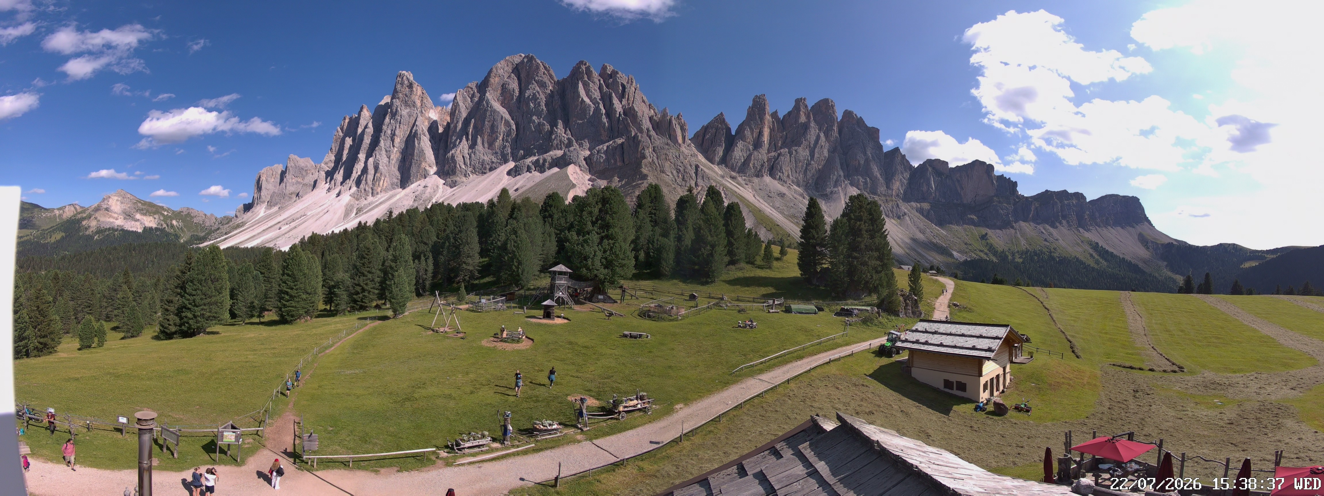 Archiv Foto Webcam Geislerspitzen - Blick von der Geisleralm