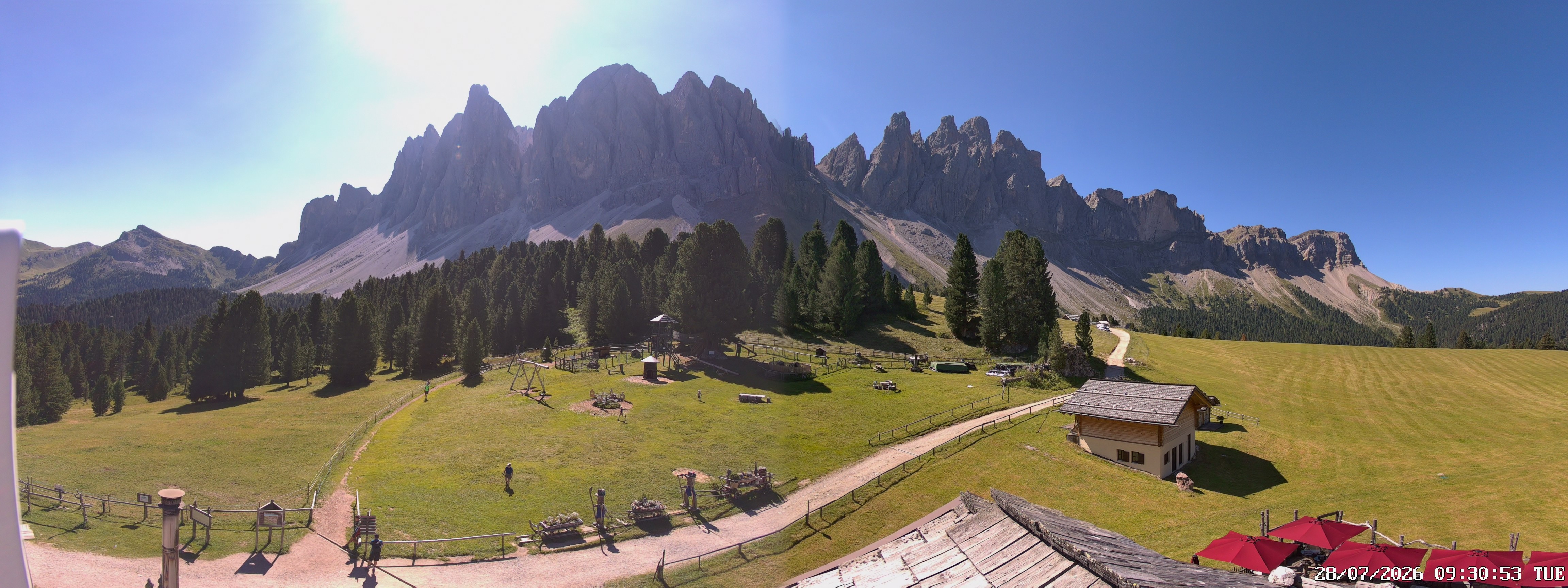 Archiv Foto Webcam Geislerspitzen - Blick von der Geisleralm
