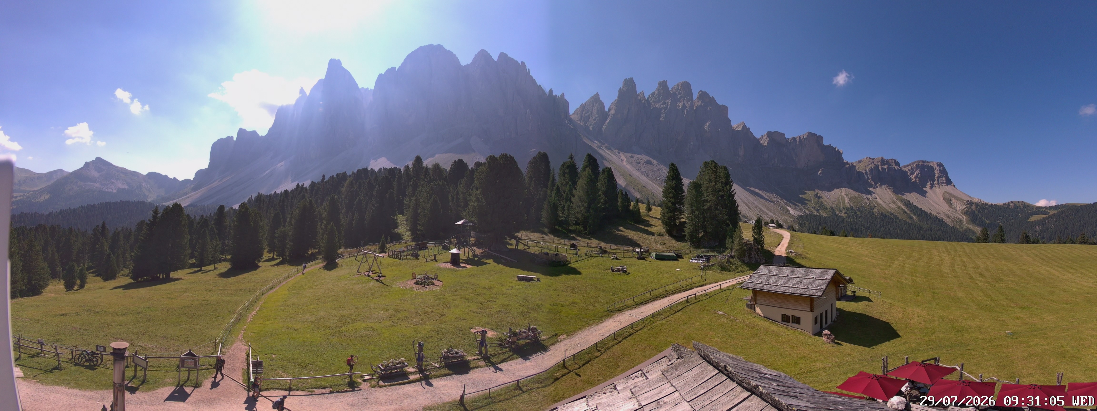 Archiv Foto Webcam Geislerspitzen - Blick von der Geisleralm