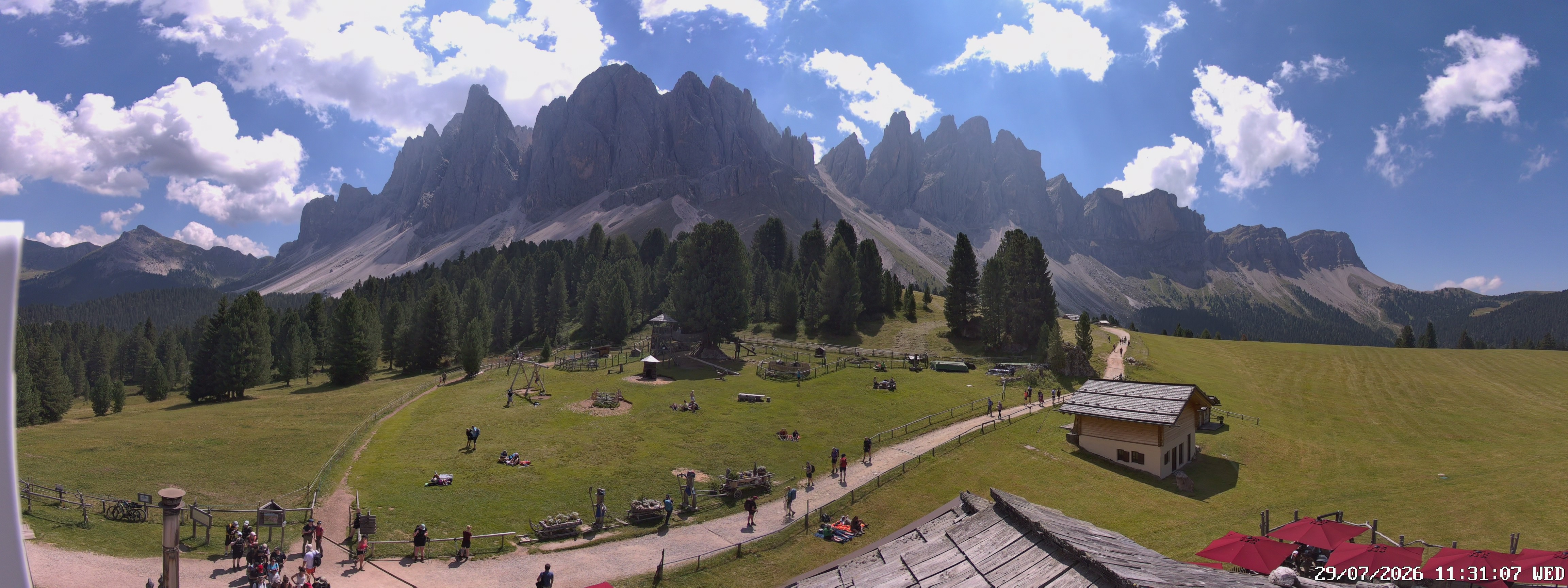 Archiv Foto Webcam Geislerspitzen - Blick von der Geisleralm