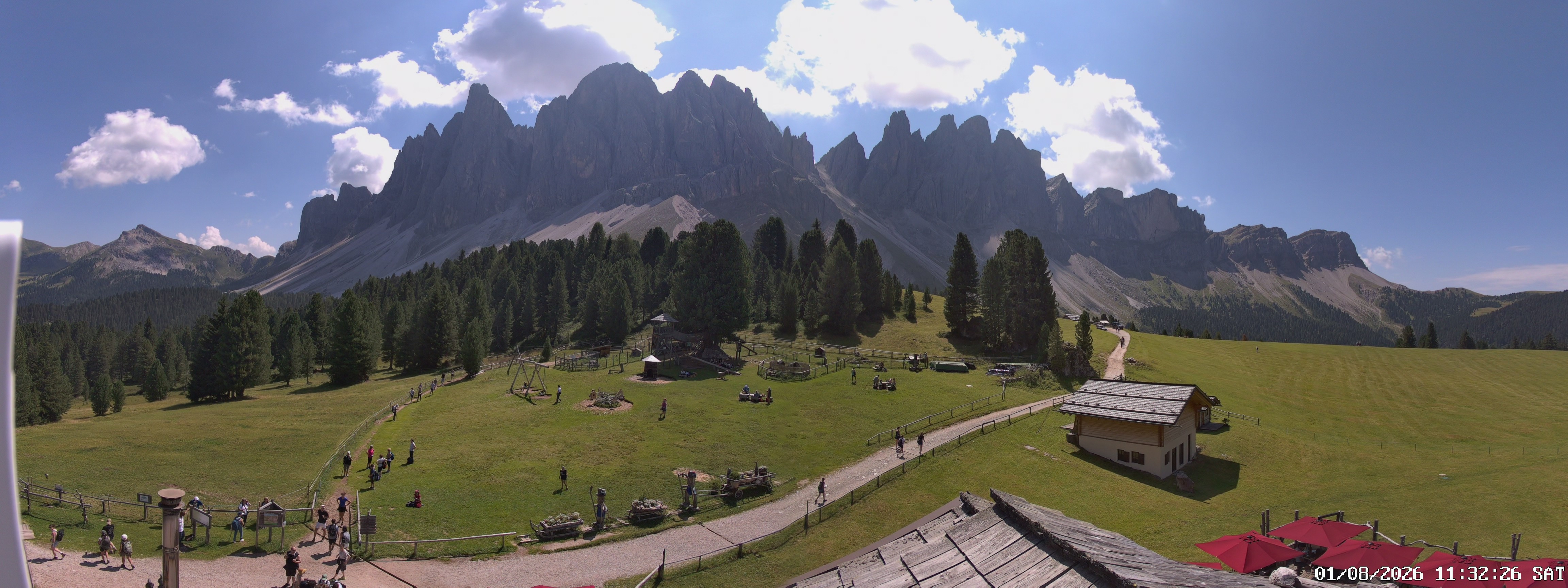 Archiv Foto Webcam Geislerspitzen - Blick von der Geisleralm