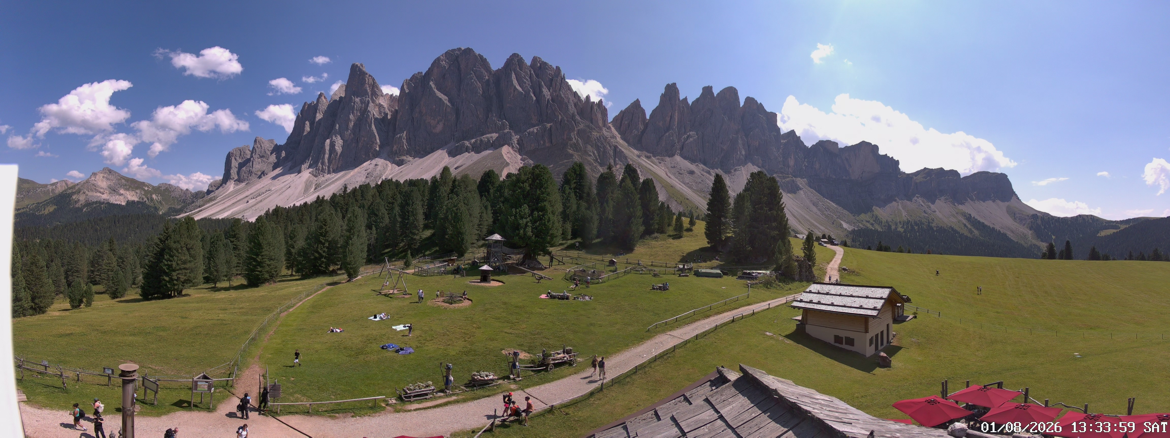 Archiv Foto Webcam Geislerspitzen - Blick von der Geisleralm