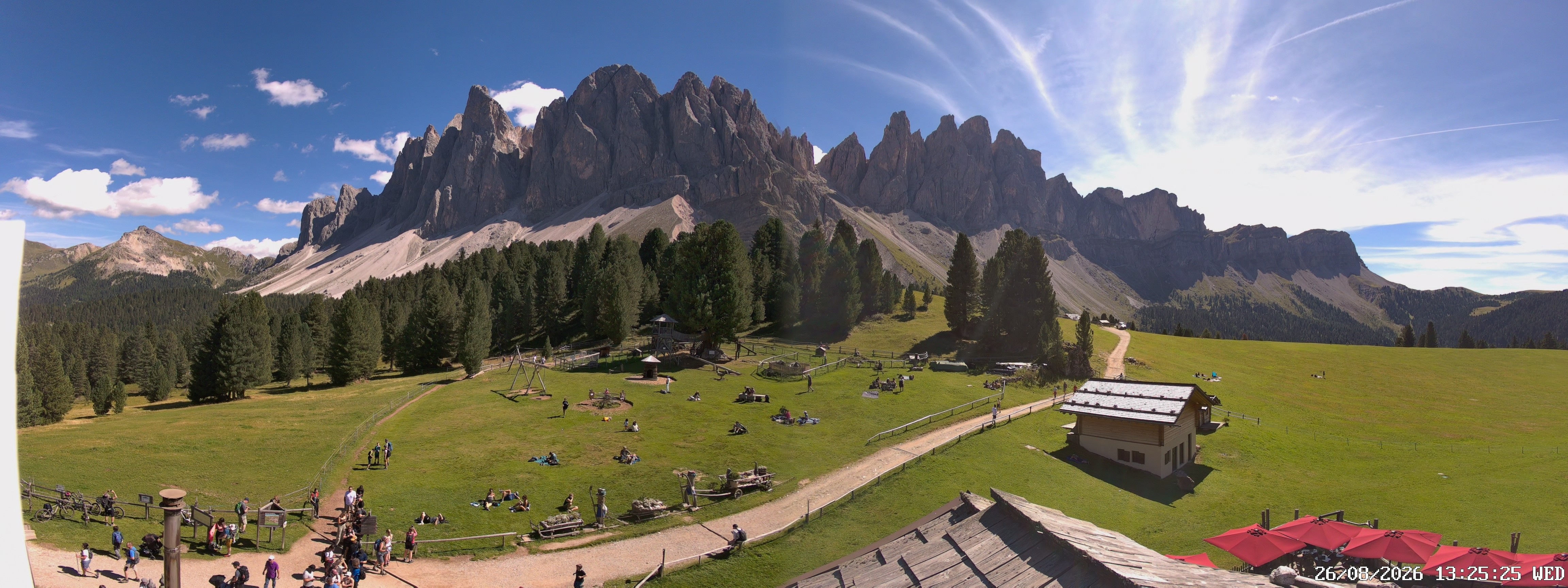 Archiv Foto Webcam Geislerspitzen - Blick von der Geisleralm