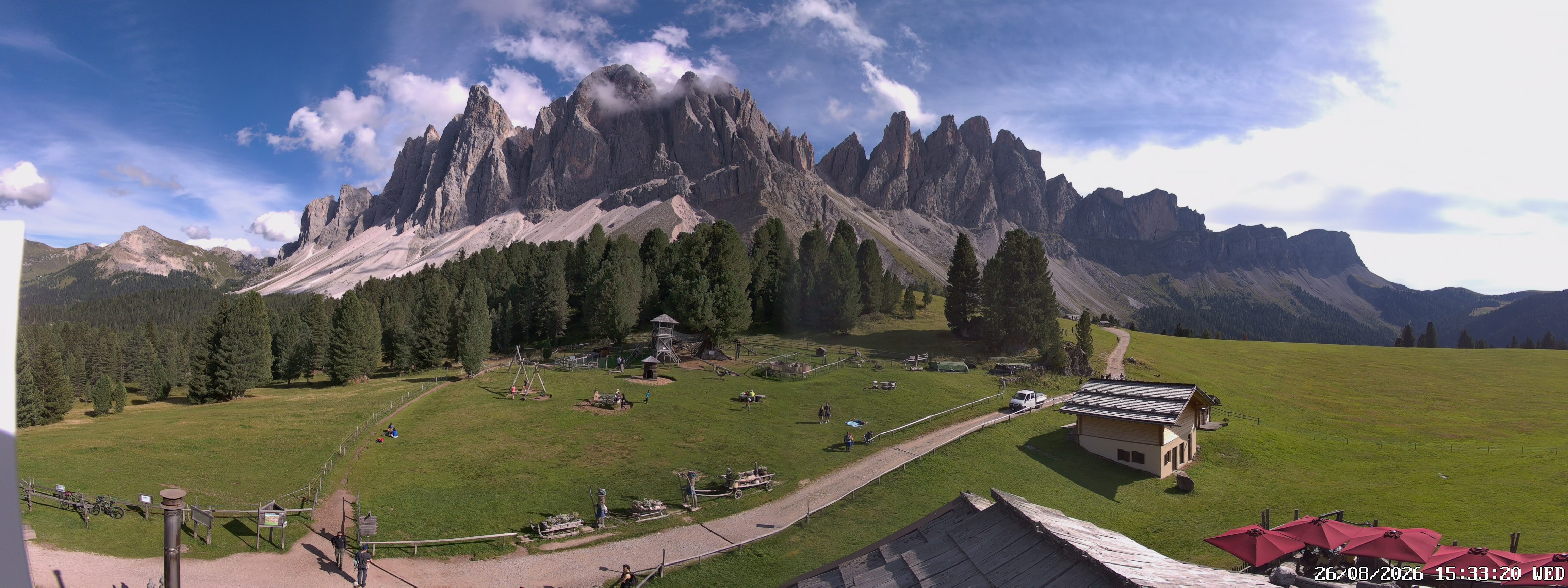 Archiv Foto Webcam Geislerspitzen - Blick von der Geisleralm