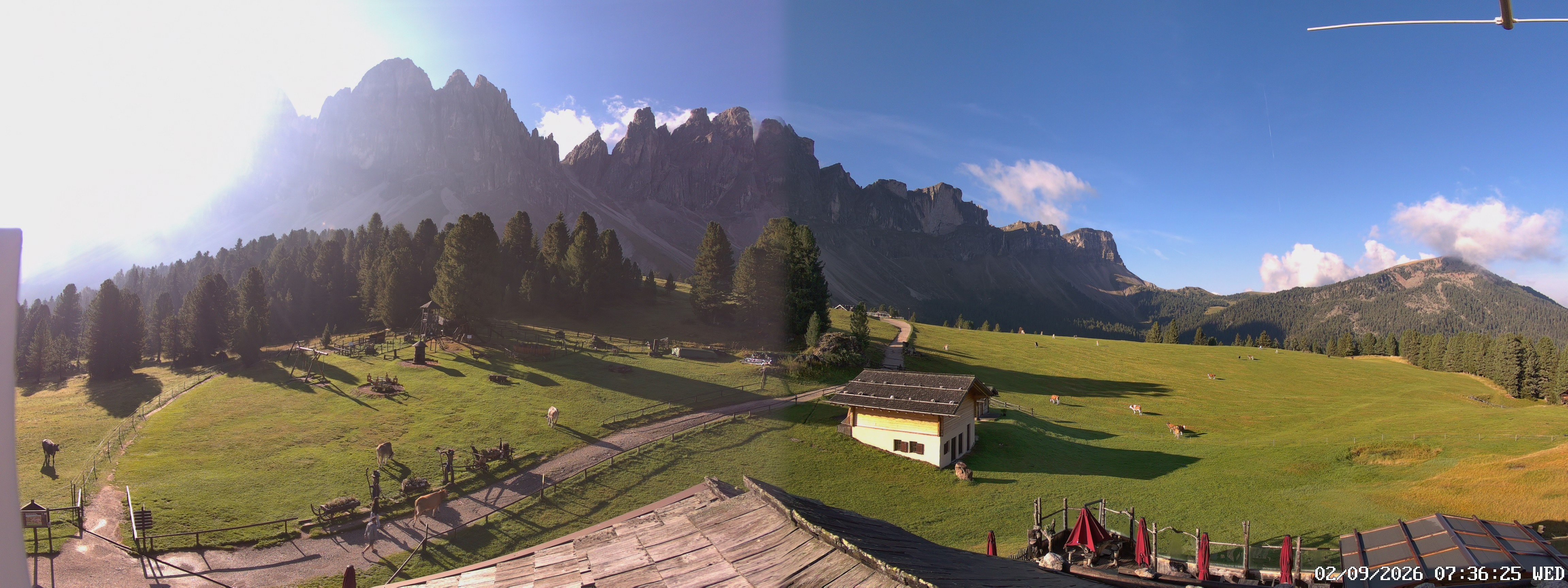 Archiv Foto Webcam Geislerspitzen - Blick von der Geisleralm
