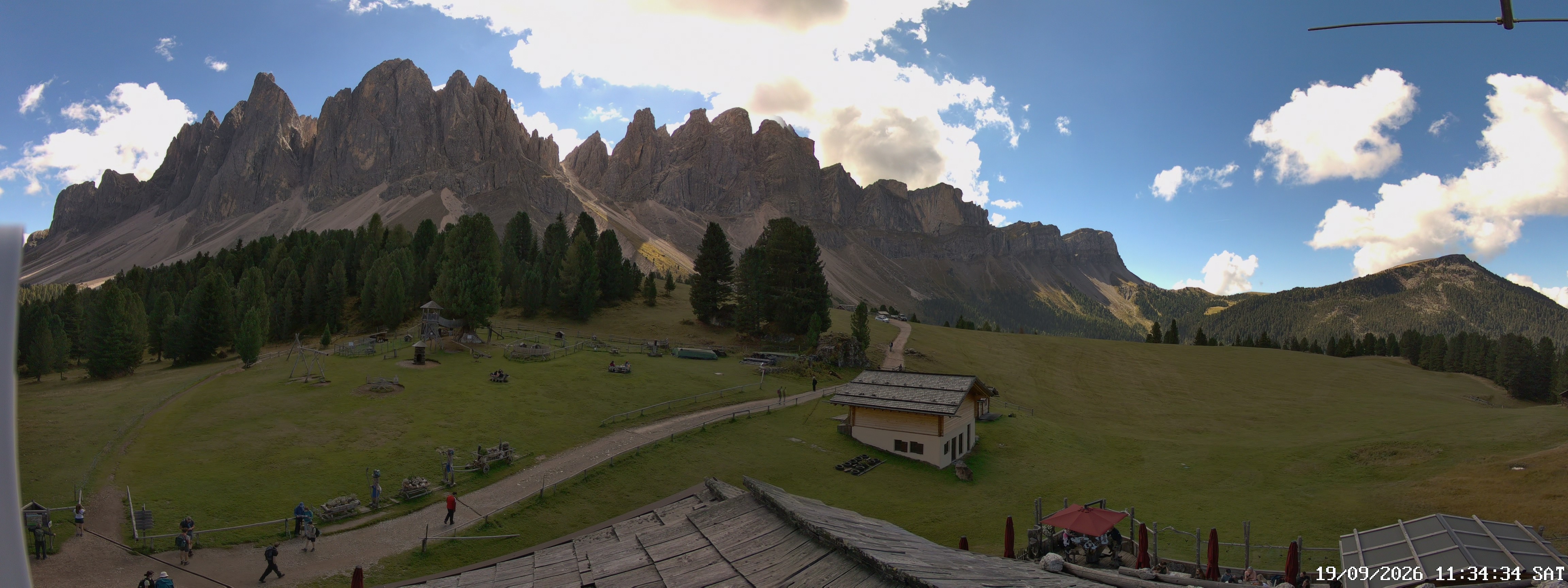 Archiv Foto Webcam Geislerspitzen - Blick von der Geisleralm