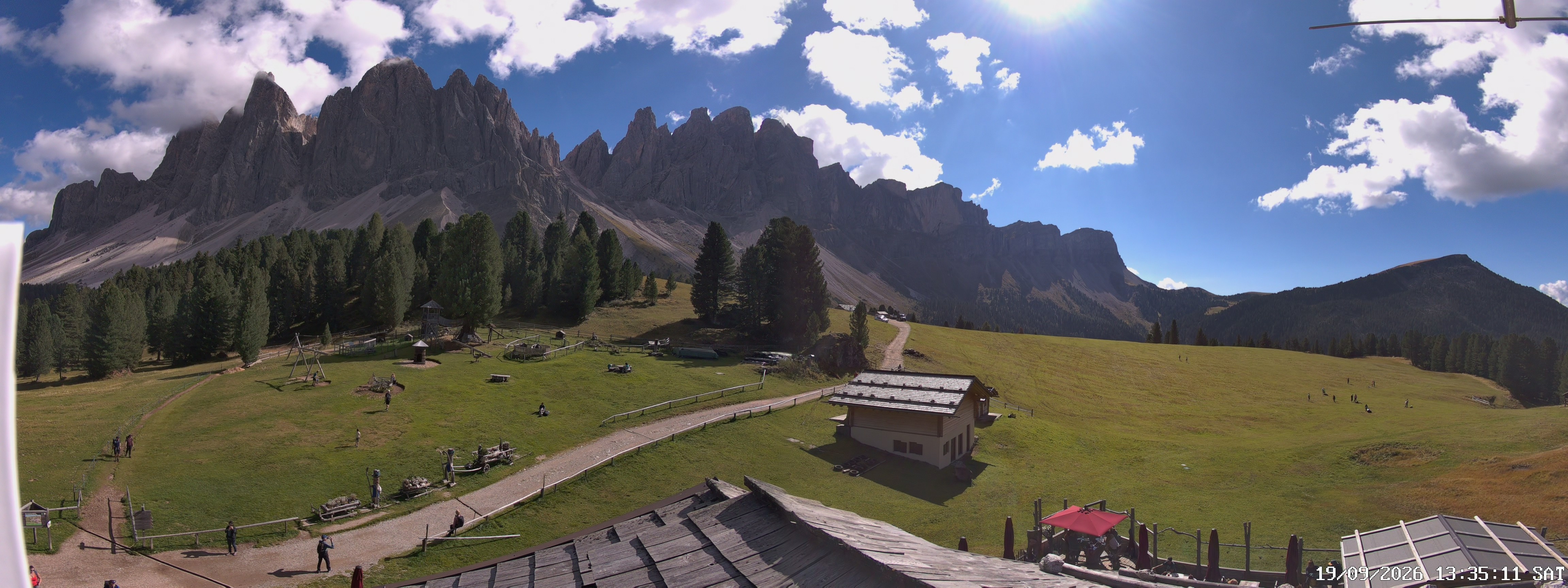 Archiv Foto Webcam Geislerspitzen - Blick von der Geisleralm