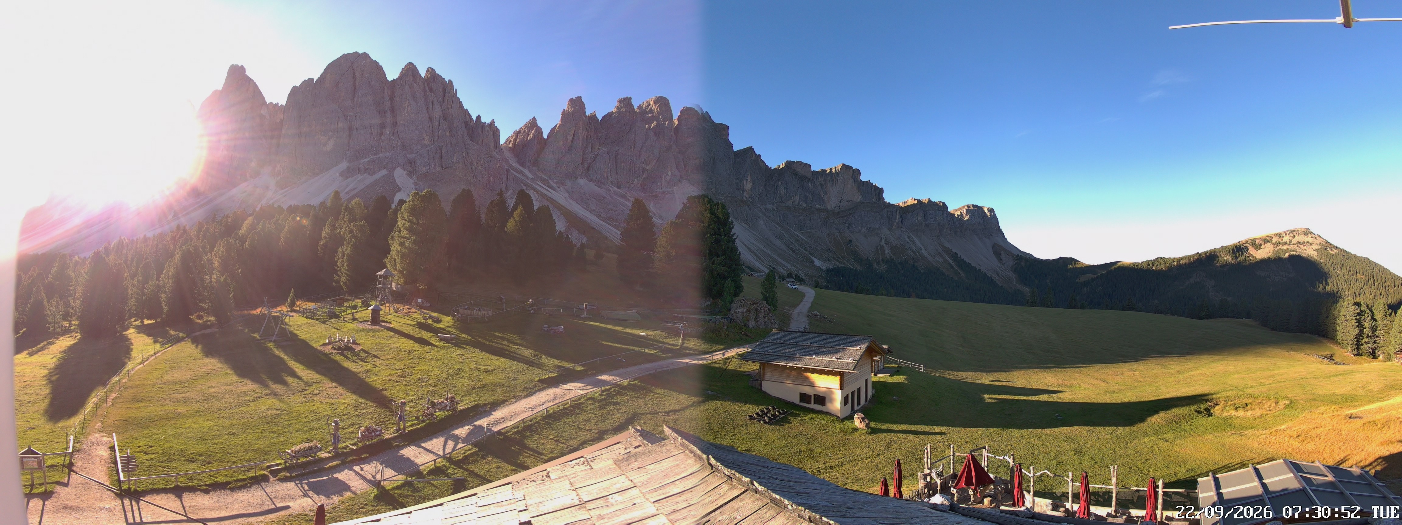 Archiv Foto Webcam Geislerspitzen - Blick von der Geisleralm