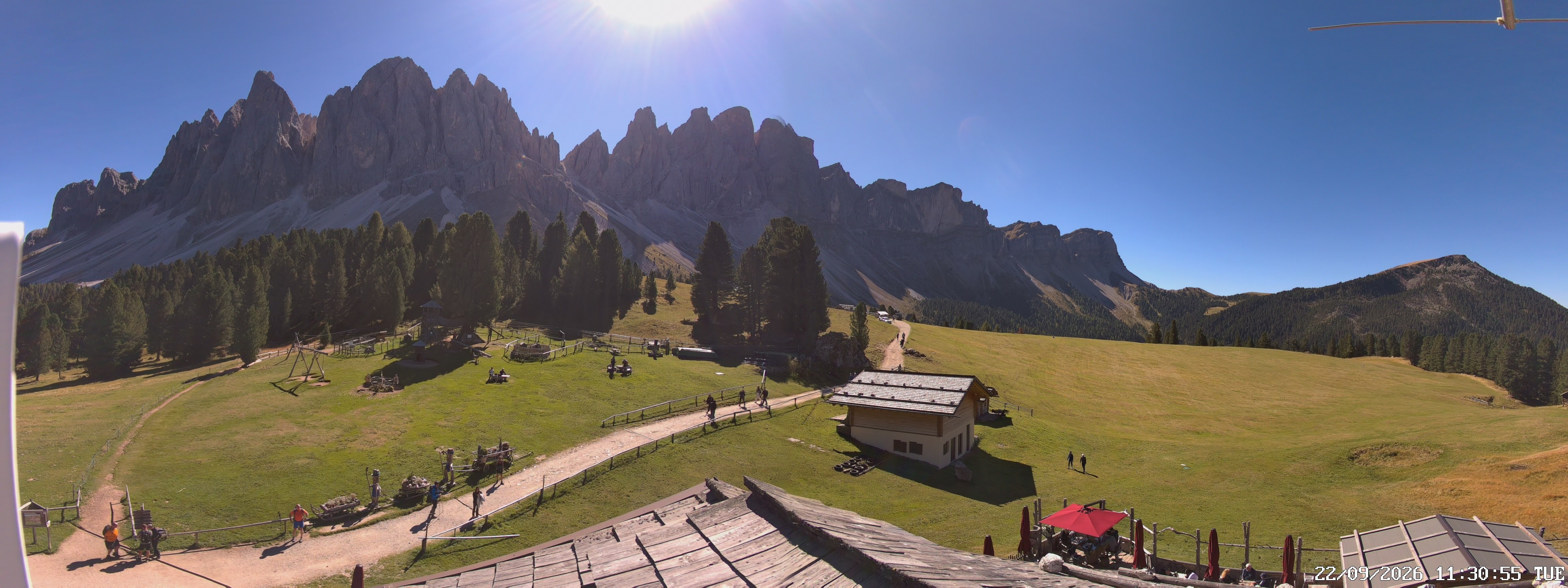 Archiv Foto Webcam Geislerspitzen - Blick von der Geisleralm