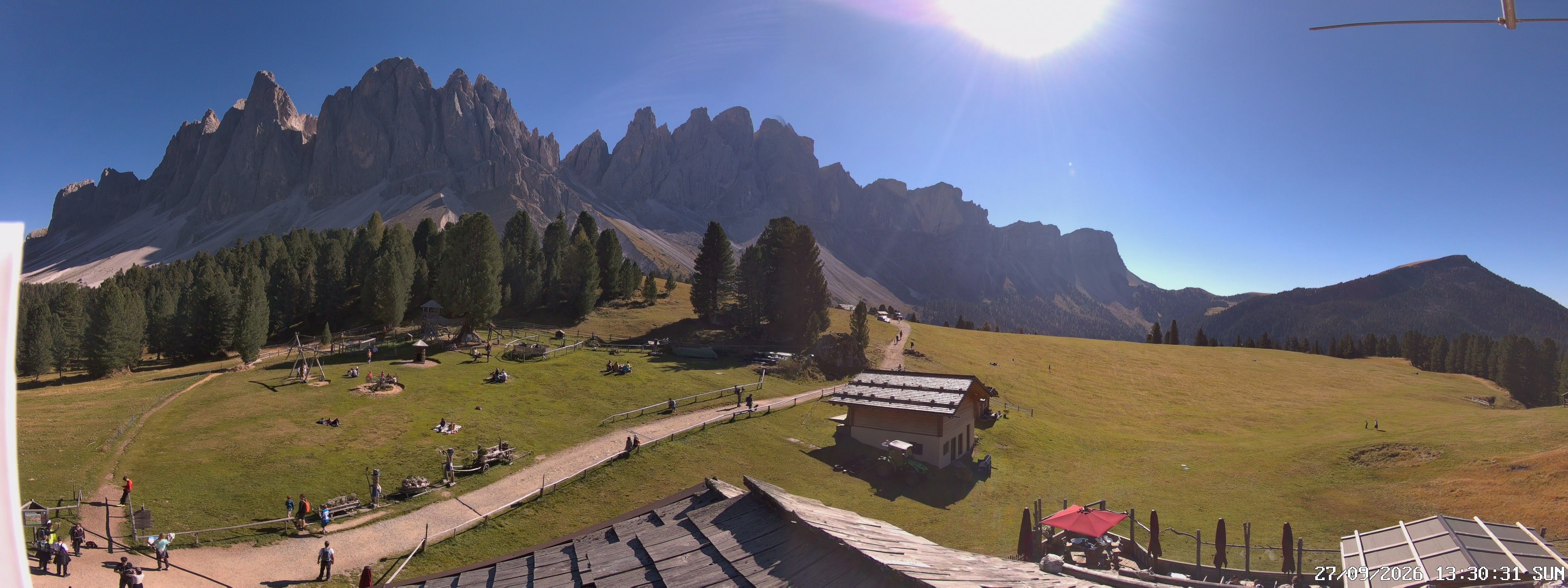 Archiv Foto Webcam Geislerspitzen - Blick von der Geisleralm