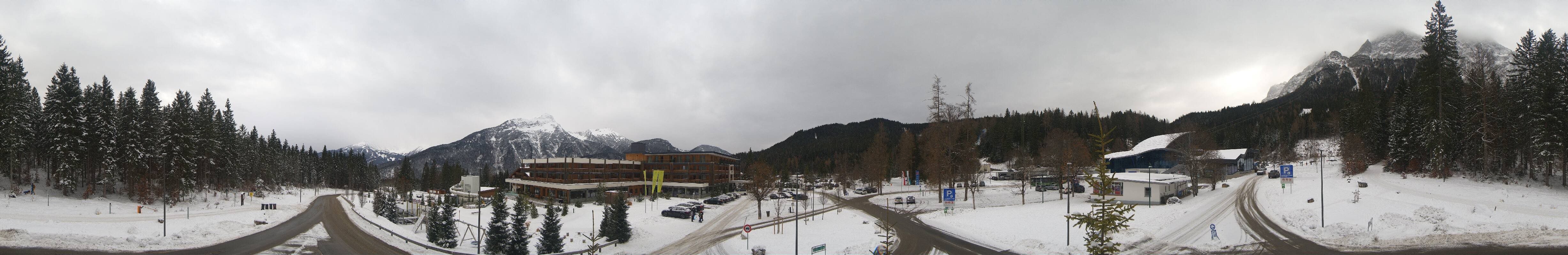 Archiv Foto Webcam Tiroler Zugspitzbahn: Talstation in Ehrwald