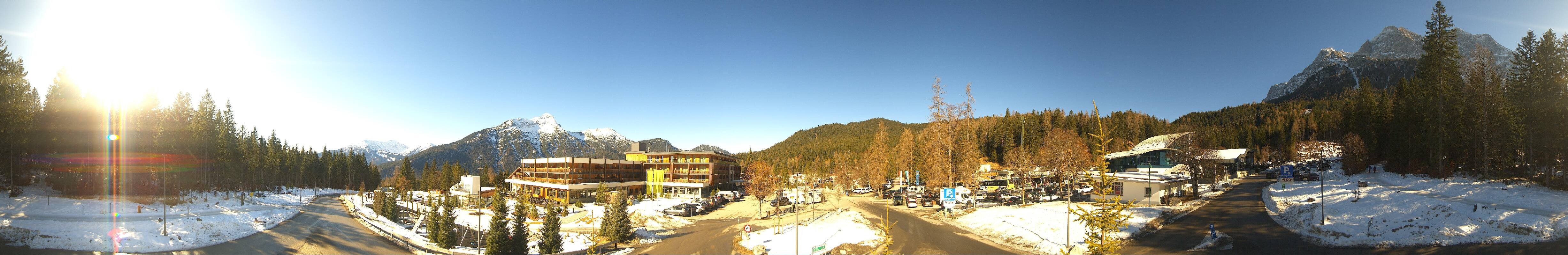 Archiv Foto Webcam Tiroler Zugspitzbahn: Talstation in Ehrwald