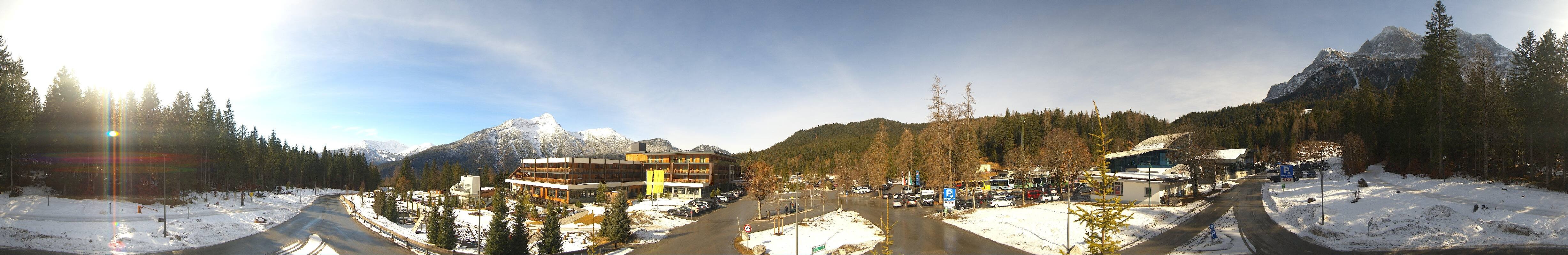 Archiv Foto Webcam Tiroler Zugspitzbahn: Talstation in Ehrwald