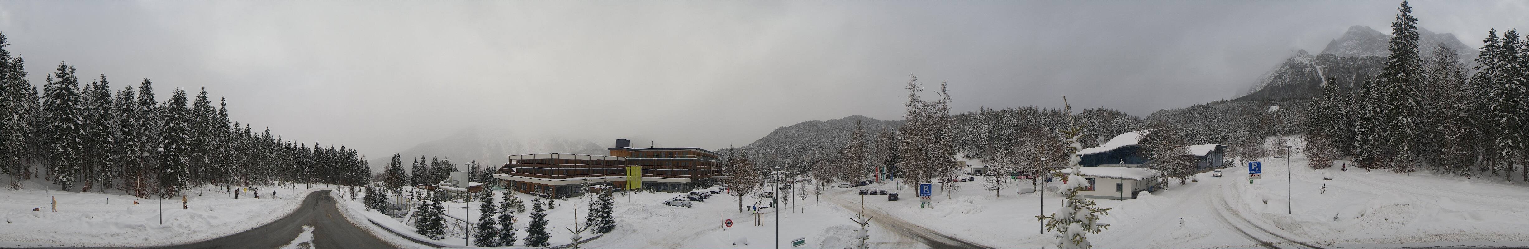 Archiv Foto Webcam Tiroler Zugspitzbahn: Talstation in Ehrwald