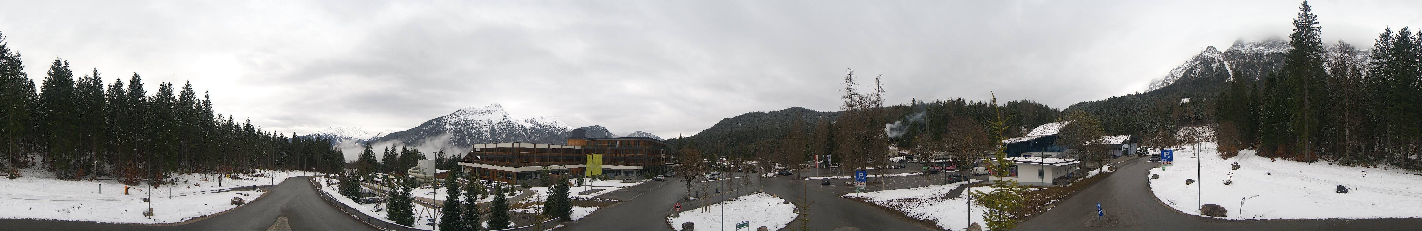 Archiv Foto Webcam Tiroler Zugspitzbahn: Talstation in Ehrwald