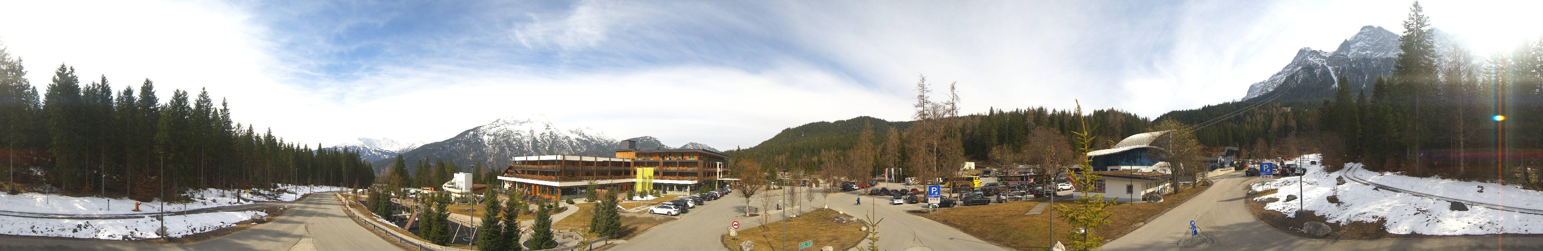 Archiv Foto Webcam Tiroler Zugspitzbahn: Talstation in Ehrwald