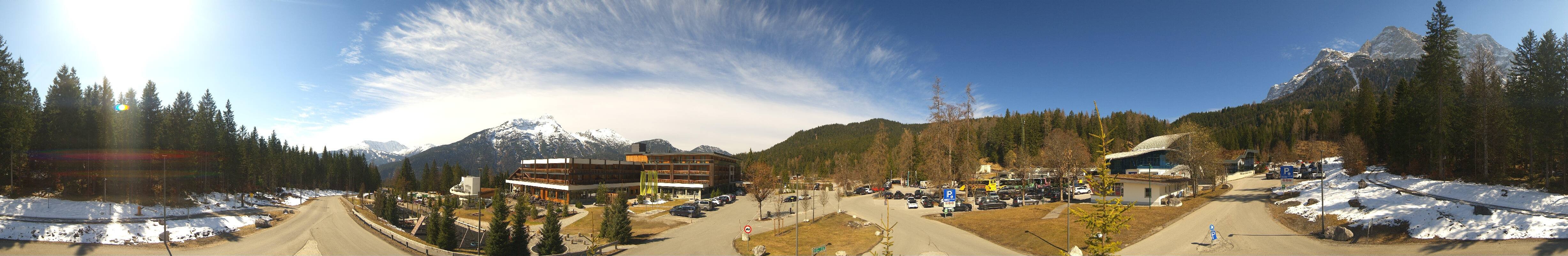 Archiv Foto Webcam Tiroler Zugspitzbahn: Talstation in Ehrwald