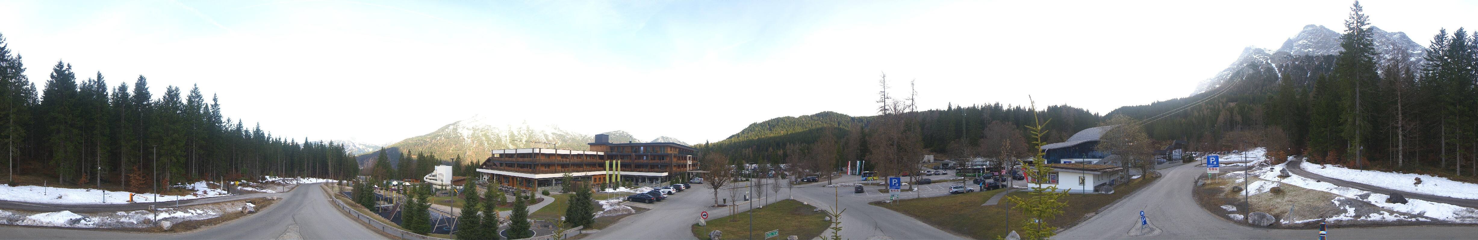 Archiv Foto Webcam Tiroler Zugspitzbahn: Talstation in Ehrwald