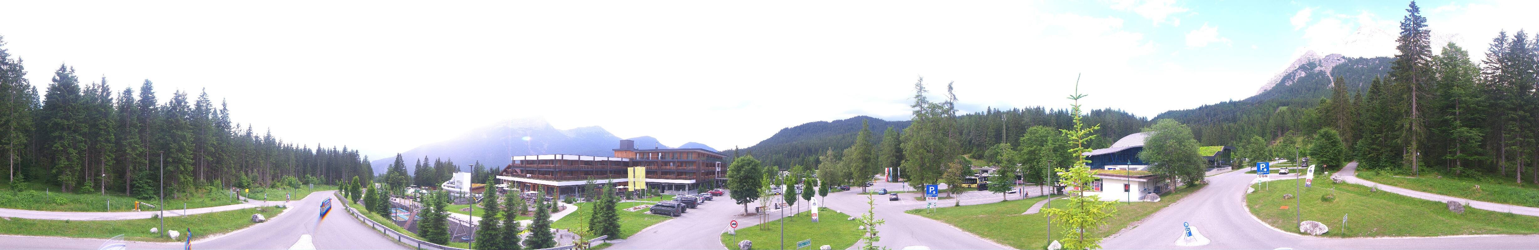 Archiv Foto Webcam Tiroler Zugspitzbahn: Talstation in Ehrwald