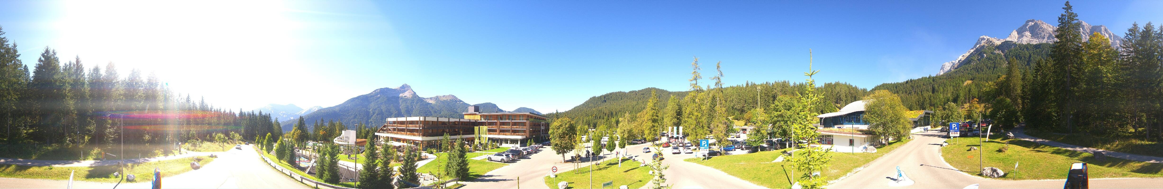 Archiv Foto Webcam Tiroler Zugspitzbahn: Talstation in Ehrwald