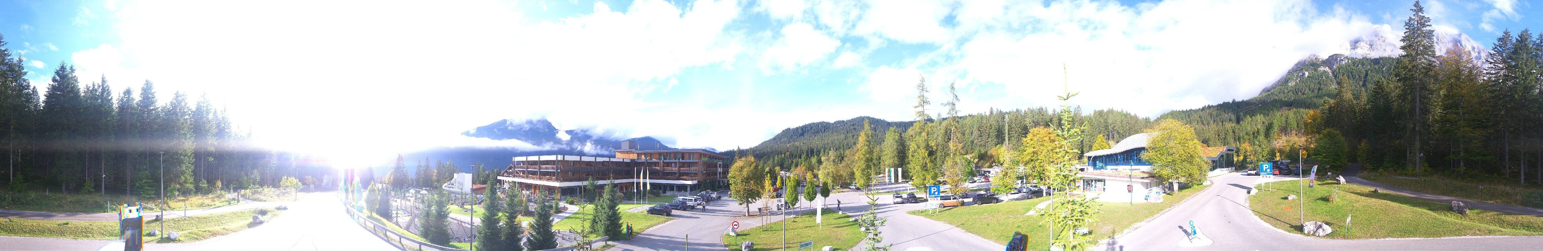 Archiv Foto Webcam Tiroler Zugspitzbahn: Talstation in Ehrwald