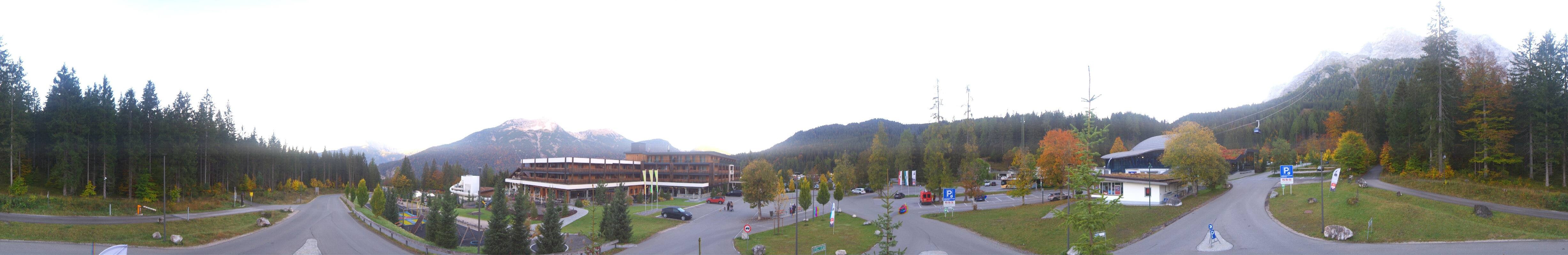 Archiv Foto Webcam Tiroler Zugspitzbahn: Talstation in Ehrwald