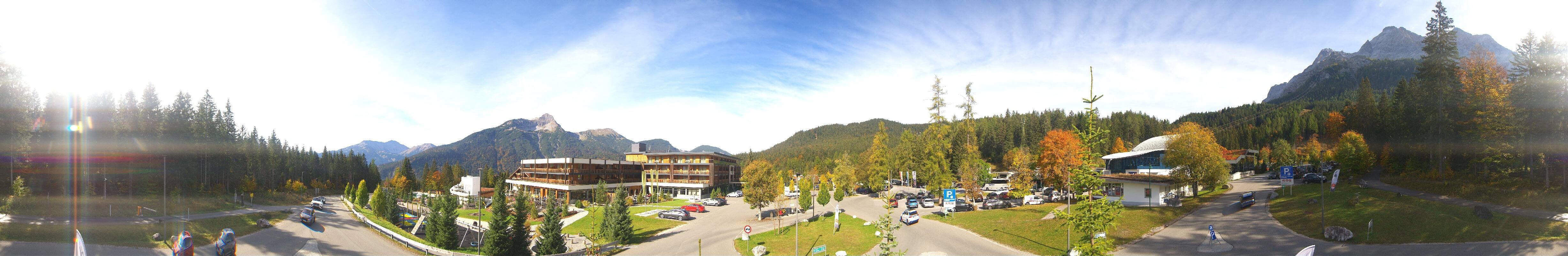 Archiv Foto Webcam Tiroler Zugspitzbahn: Talstation in Ehrwald