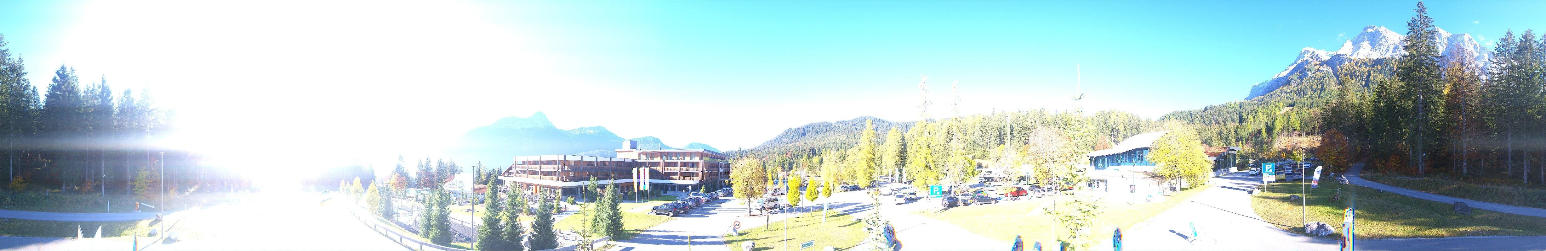 Archiv Foto Webcam Tiroler Zugspitzbahn: Talstation in Ehrwald