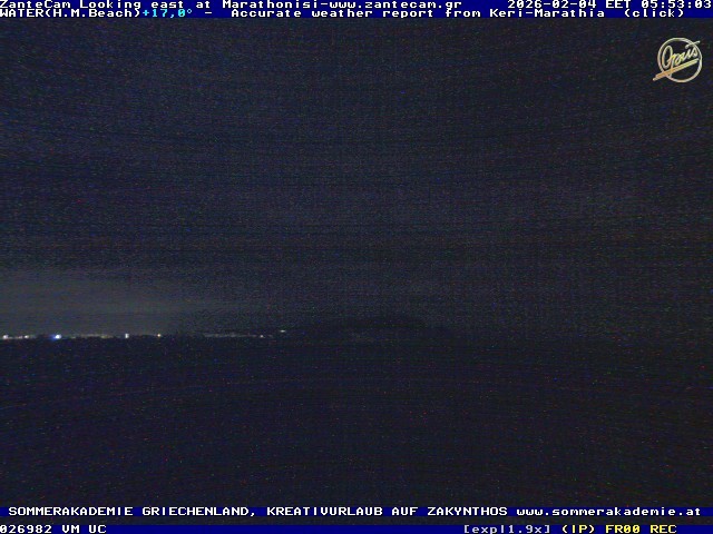 Archived image Webcam Zakynthos - Marine Park