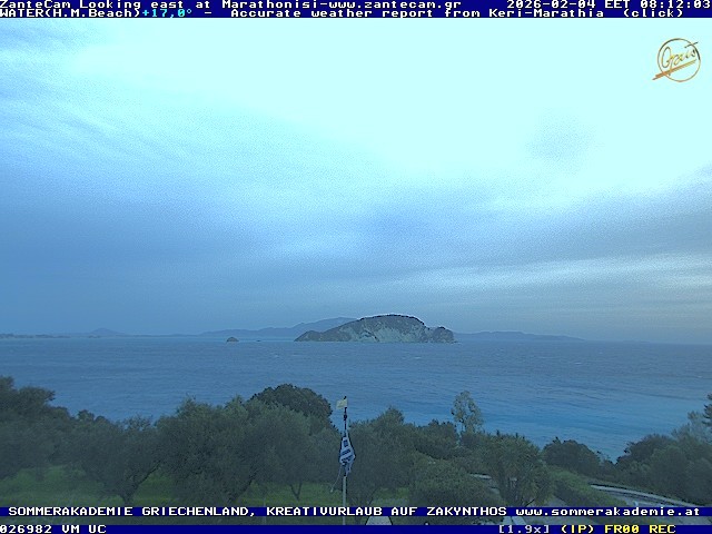 Archived image Webcam Zakynthos - Marine Park