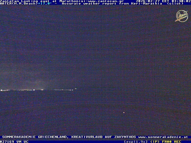 Archived image Webcam Zakynthos - Marine Park