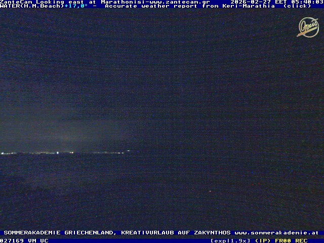 Archived image Webcam Zakynthos - Marine Park