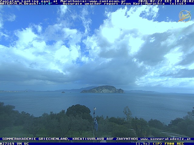 Archived image Webcam Zakynthos - Marine Park