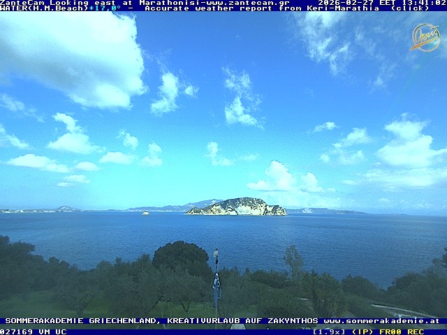 Archived image Webcam Zakynthos - Marine Park