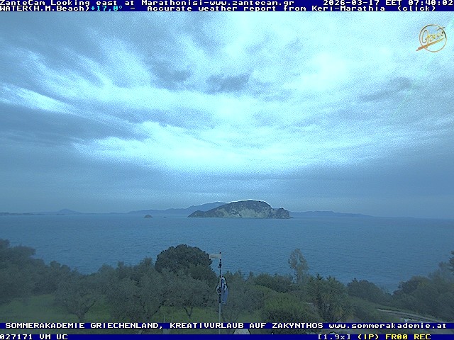 Archived image Webcam Zakynthos - Marine Park